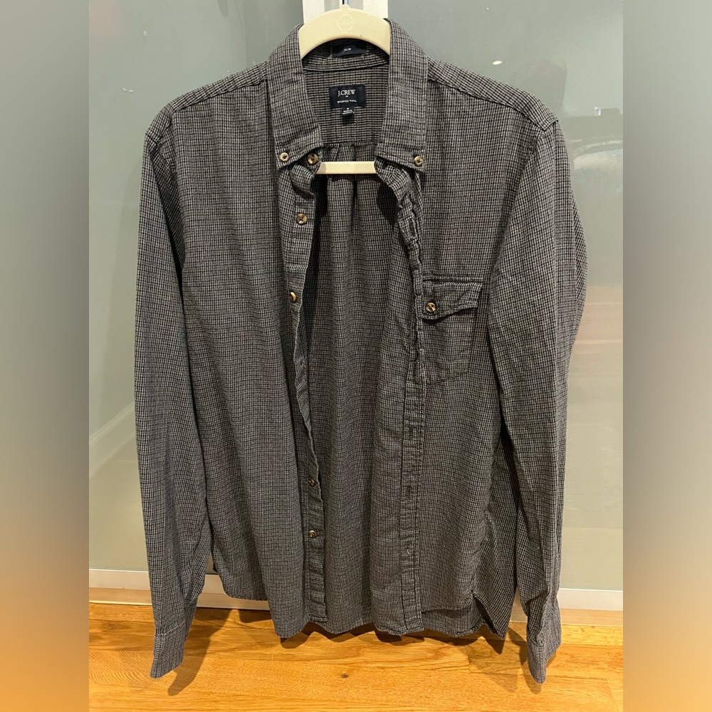 Jcrew brushed twill button down